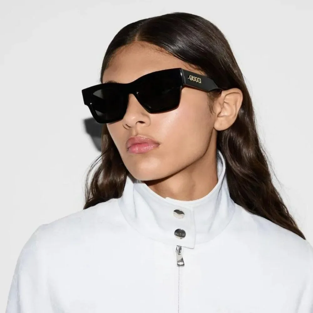 Gucci Women Sunglasses Black Square GG1835SA 001 NEW AUTHENTIC - Picture 9 of 9